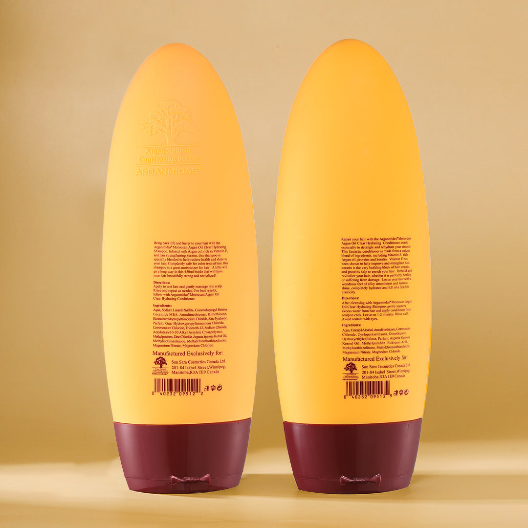 Moroccan Argan Oil Clear Hydrating Shampoo and Conditioner