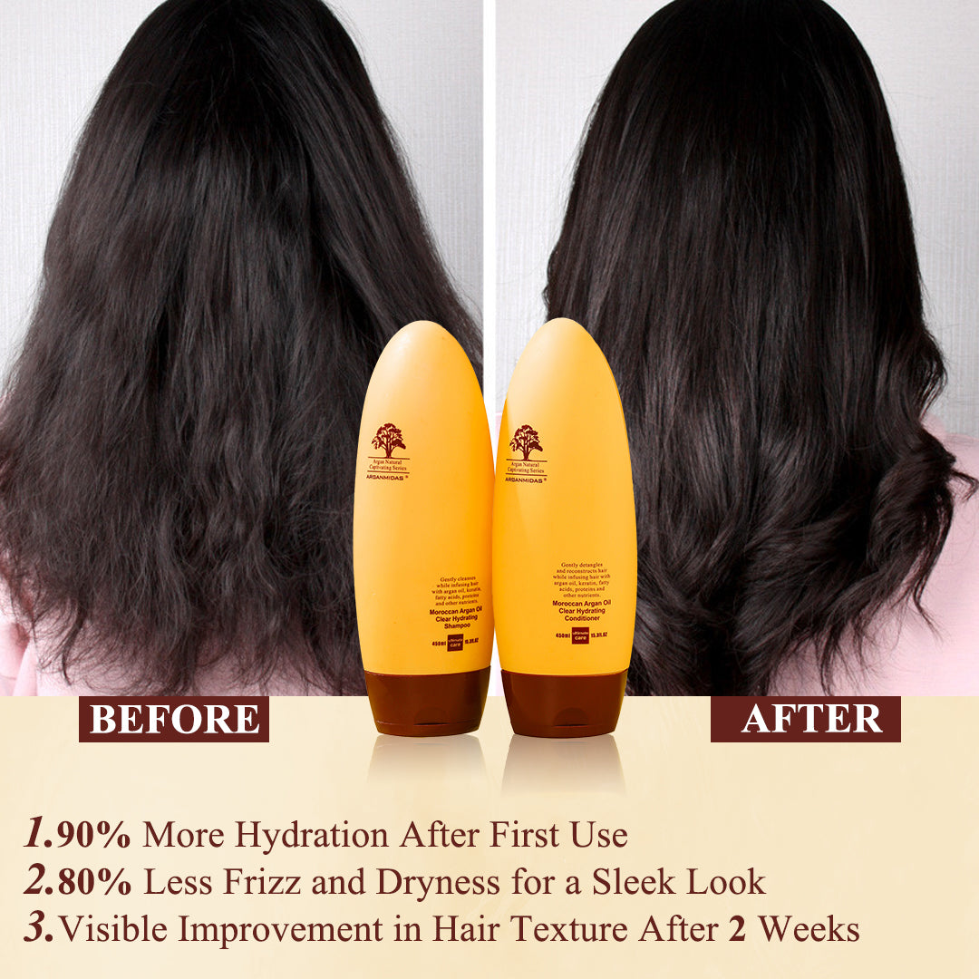 Moroccan Argan Oil Clear Hydrating Shampoo and Conditioner