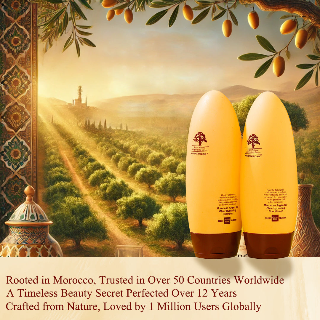 Moroccan Argan Oil Clear Hydrating Shampoo and Conditioner