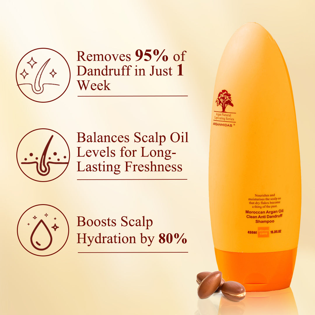 Moroccan Argan Oil Clean Anti Dandruff Shampoo