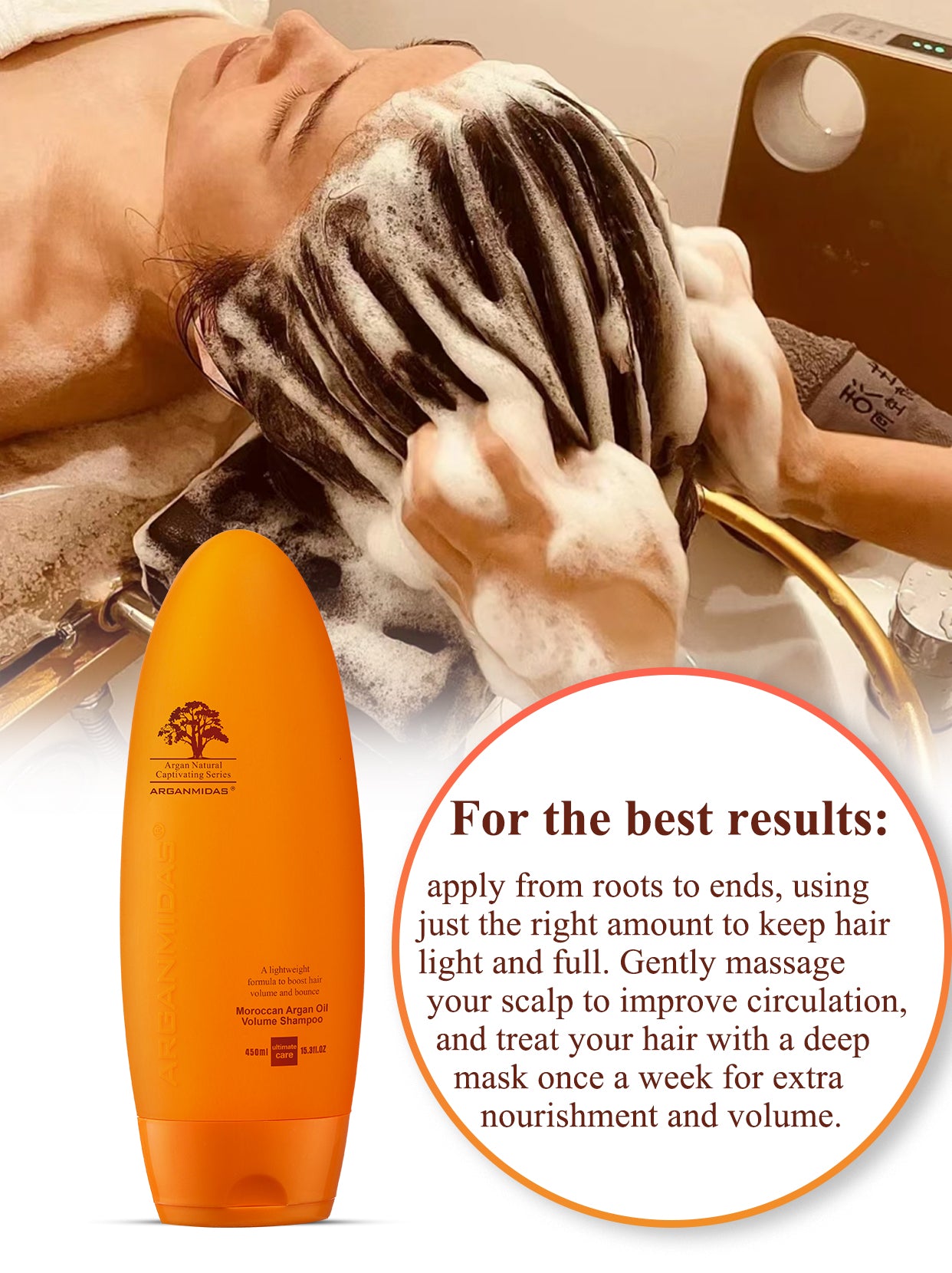 Moroccan Argan Oil Volume Shampoo