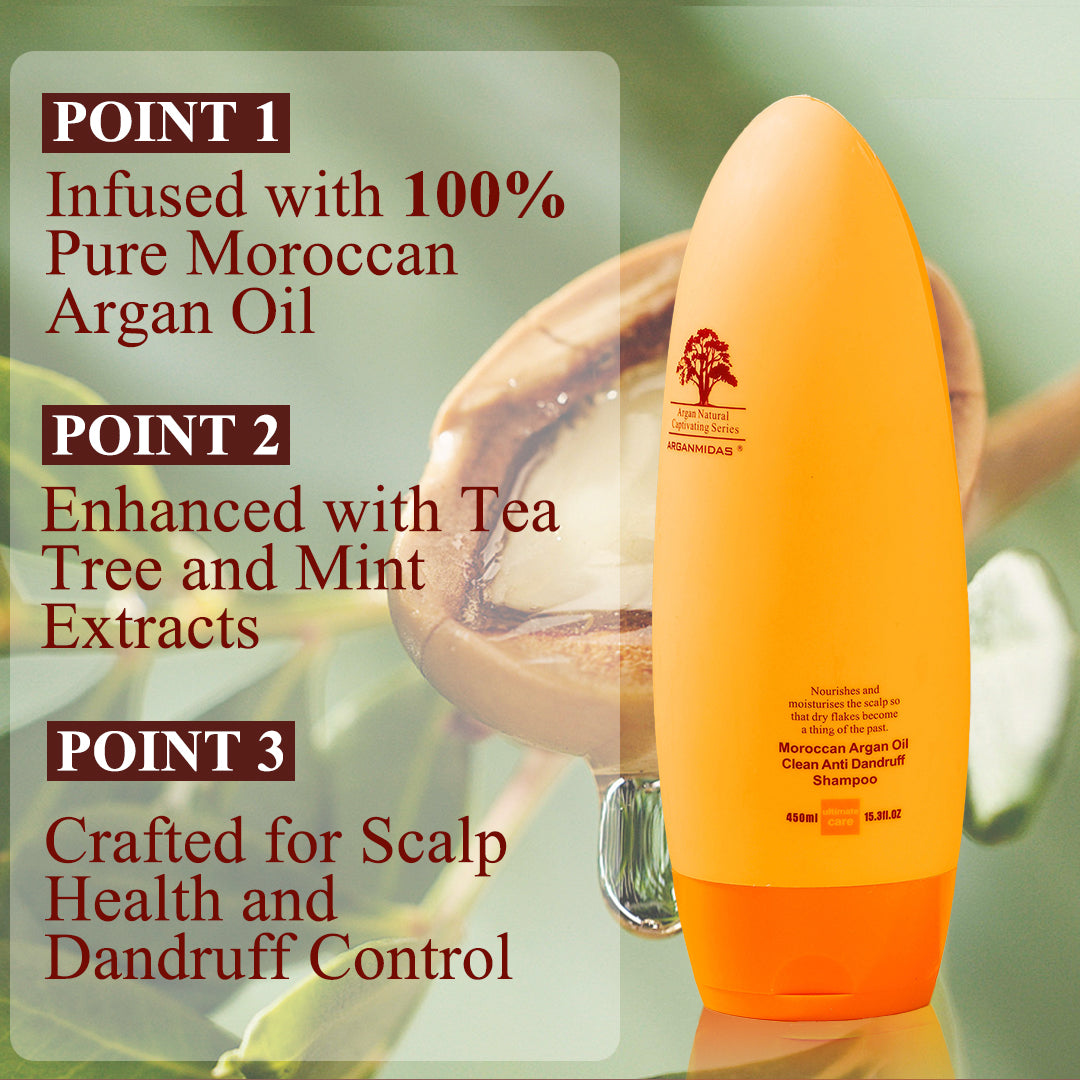 Moroccan Argan Oil Clean Anti Dandruff Shampoo